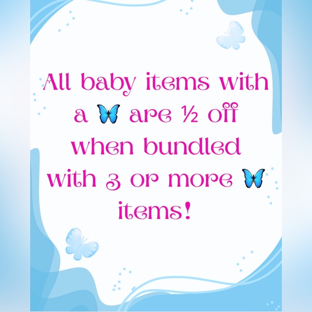 🦋Bundle with 3 or more marked baby items for big discounts!